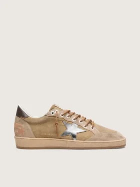 Men’s Ball Star LTD in tobacco suede with silver star