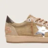 Men’s Ball Star LTD in tobacco suede with silver star