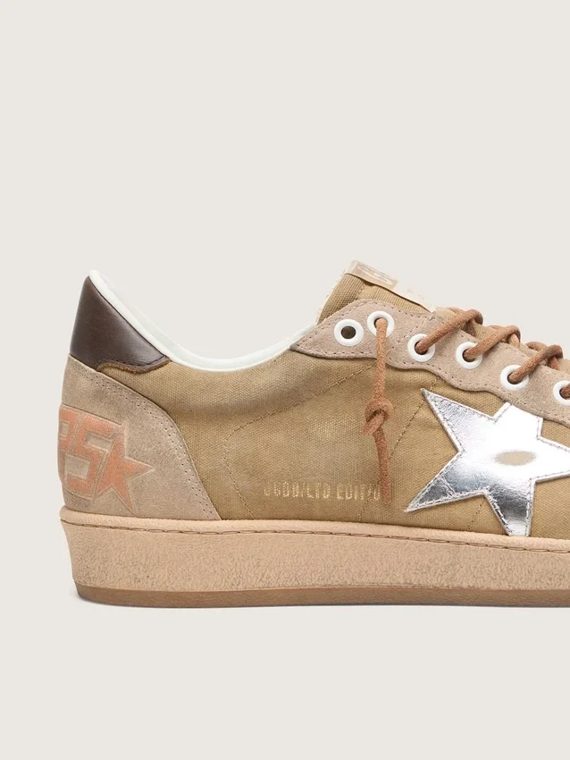 Men’s Ball Star LTD in tobacco suede with silver star