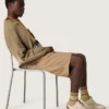 Men's Ball Star LTD with beige suede star and platinum laminated leather heel tab