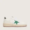 Men's Ball Star with green leather star and metallic leather heel tab