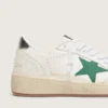 Men's Ball Star with green leather star and metallic leather heel tab