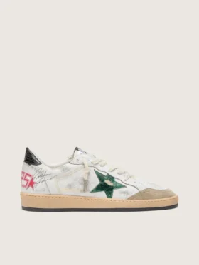 Men's Ball Star with metallic leather star and gray leather heel tab