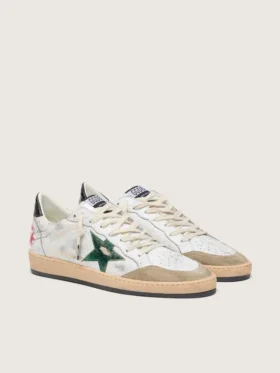 Men’s Ball Star with metallic leather star and gray leather heel tab