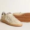 Men's Ball Star with silver leather star and green leather heel tab