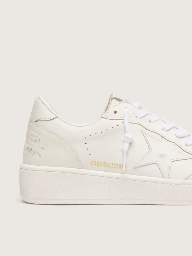 Women's Ball Star with white leather star and heel tab
