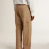 Men's beige pants with patches