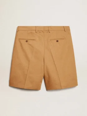 Men’s Bermuda shorts in beige cotton