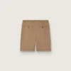 Men's Bermuda shorts in beige cotton