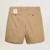 Men's Bermuda shorts in beige cotton