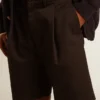 Men's Bermuda shorts in black cotton