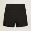 Men's Bermuda shorts in black cotton