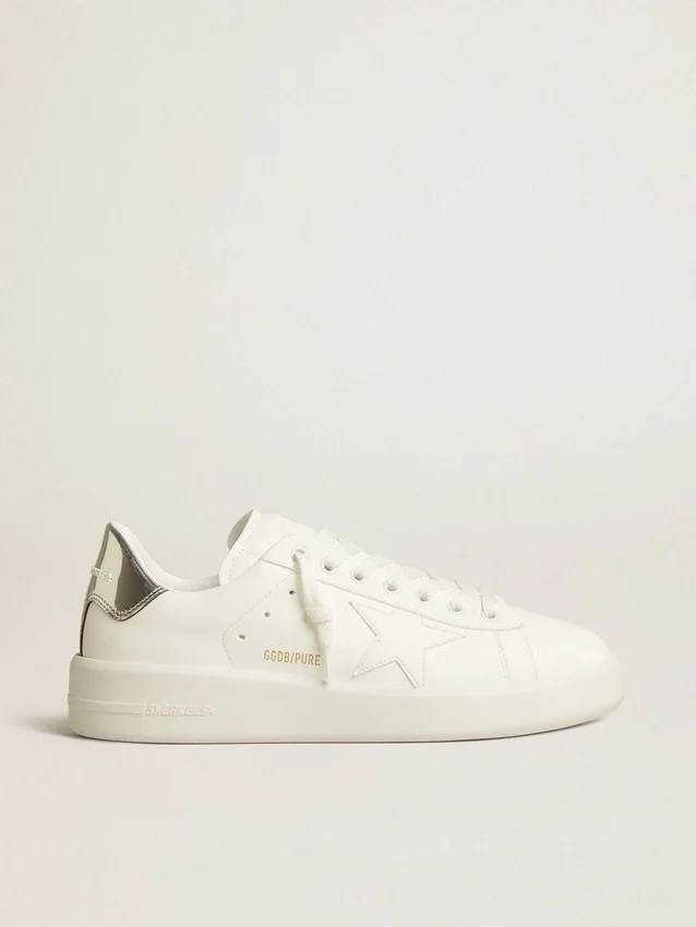 Men’s bio-based Purestar with white star and mirror-effect heel tab