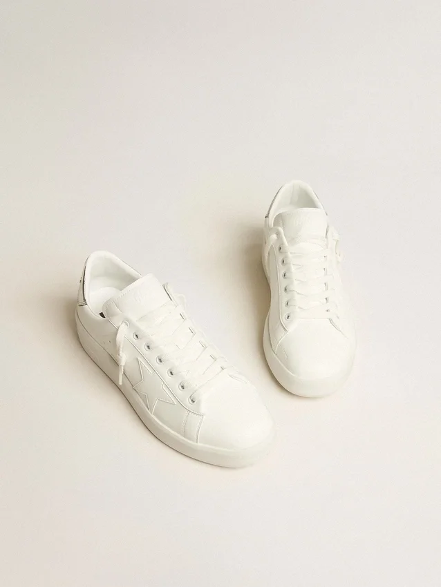 Men’s bio-based Purestar with white star and mirror-effect heel tab
