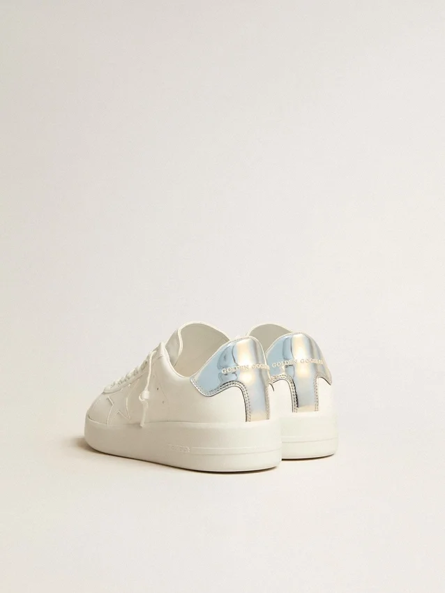 Men’s bio-based Purestar with white star and mirror-effect heel tab