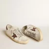 Men's Bio-based Super-Star with canvas star and dark brown leather heel tab