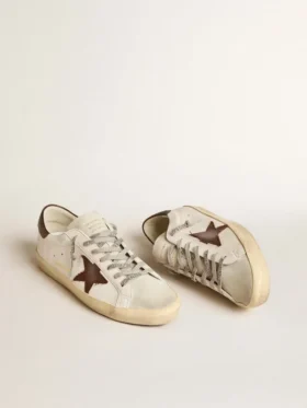 Men’s Bio-based Super-Star with canvas star and dark brown leather heel tab