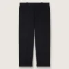 Men's black cotton chinos