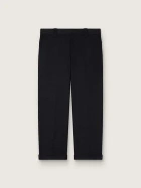 Men's black cotton chinos