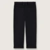Men's black cotton chinos