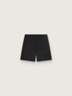 Men’s black double-layer sports shorts