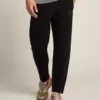 Men's black joggers with star on the front