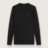 Men's black long-sleeve sports top