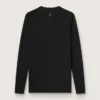 Men's black long-sleeve sports top