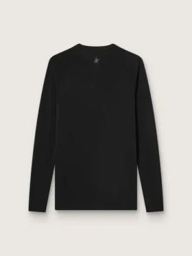 Men’s black long-sleeve sports top