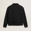 Men’s black one-wash denim jacket