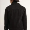 Men’s black one-wash denim jacket