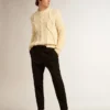 Men’s black wool gabardine pants