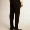 Men’s black wool gabardine pants