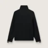 Men's black zipped sweatshirt with white stars