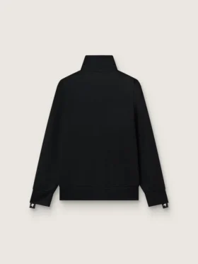 Men’s black zipped sweatshirt with white stars