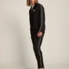 Men's black zipped sweatshirt with white stars