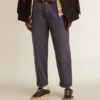 Men's chinos in blue with a lived-in effect