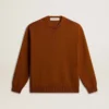 Men's crew-neck sweater with logo on the back