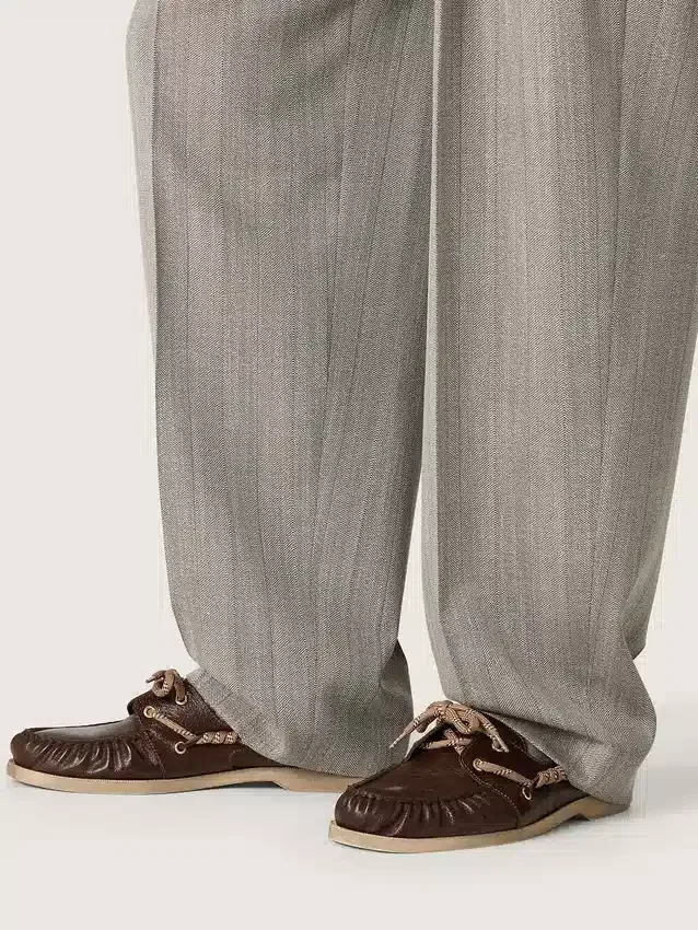 Men's Cruise loafer in glossy dark brown leather