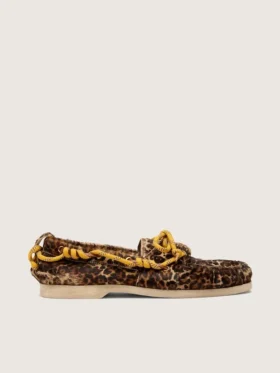 Men's Cruise loafer in leopard-print pony skin