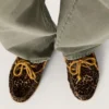 Men's Cruise loafer in leopard-print pony skin