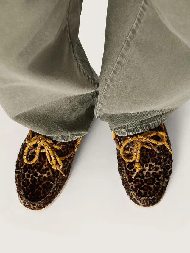 Men's Cruise loafer in leopard-print pony skin