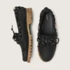 Men's Cruise loafers in black waxed suede with black hiking laces