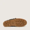 Men's Cruise loafers in black waxed suede with black hiking laces