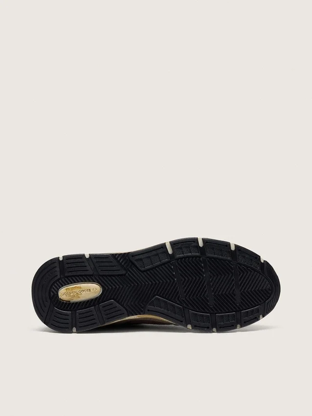 Men's Dad-Star in dove-gray suede and silver mesh with white leather star and suede heel tab