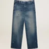 Men's denim chinos with distressed details