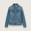 Men's denim jacket with medium wash