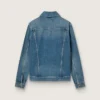 Men's denim jacket with medium wash