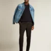 Men's denim jacket with medium wash