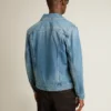Men's denim jacket with medium wash